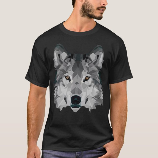 Kristallisk Varg T Shirt (Framsida)