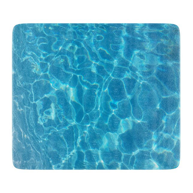 Kristallklart blå poolvatten (Framsidan)