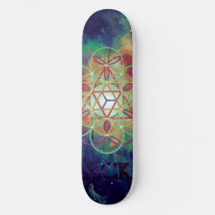 Kristallklart vara besvärad statligt skateboard bräda 19,5 cm