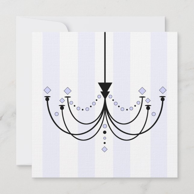 Kristallkronapartyinbjudan Inbjudningar (Framsida)