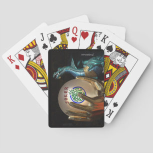 Kristallkula för Mah som Jongg leker kort Casinokort