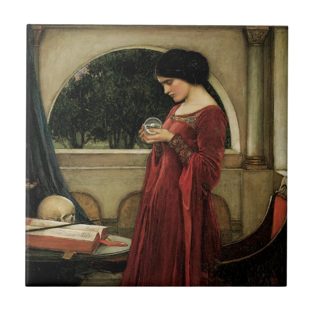 Kristallkulan av John William Waterhouse Kakelplatta (Framsidan)
