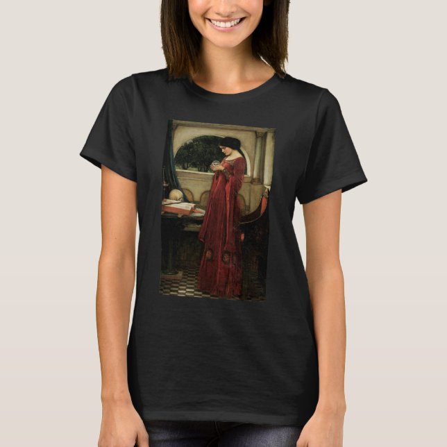 Kristallkulan av John William Waterhouse T Shirt (Framsida)