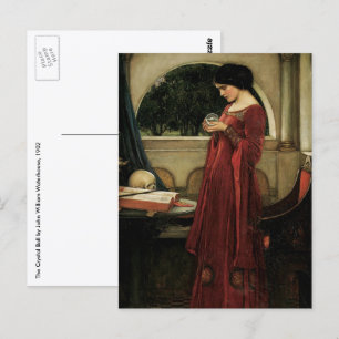 Kristallkulan av John William Waterhouse Vykort