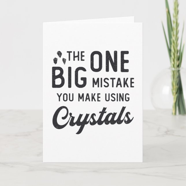 Kristallläkning du gör med Crystals Heal Gift Kort (Framsida)