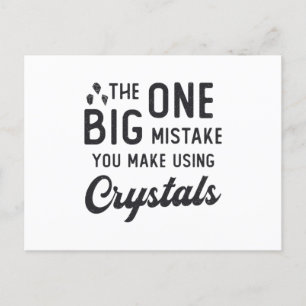 Kristallläkning du gör med Crystals Heal Gift Vykort