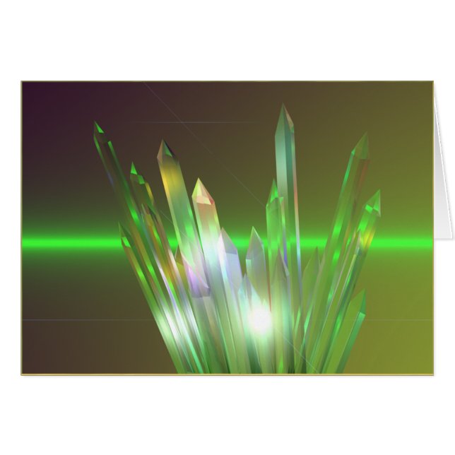 Kristalllöneförhöjning Hälsningskort (Framsidan Horizontal)