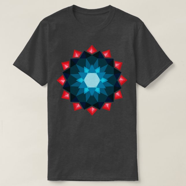 kristallmandala diamant t shirt (Design framsida)