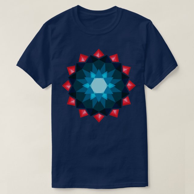 kristallmandala diamant t shirt (Design framsida)