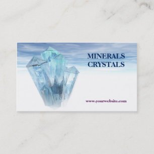 kristallmineraler shoppar terapi visitkort