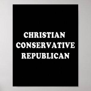 Kristdemokratisk konservativ republikan poster
