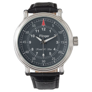 Kristels klassikerFlieger mörk Armbandsur