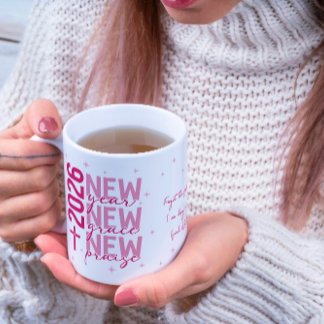 Kristen 2026 Nyårskors med anpassad skrift Kaffemugg