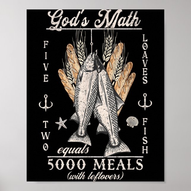 Kristen 2 Fiskar 5 Bröd 5000 Mot _2 Poster (Framsidan)