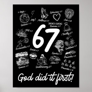 Kristen 6 7 Meme Sex Sju 67 Bibelvers Skrift Poster