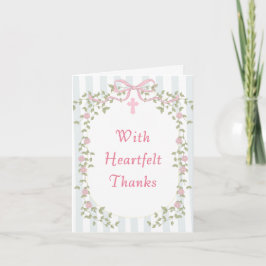 Kristen akvarell trädgårds baby shower tack kort