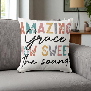 Kristen - Amazing Grace How Sweet the Sound Kudde