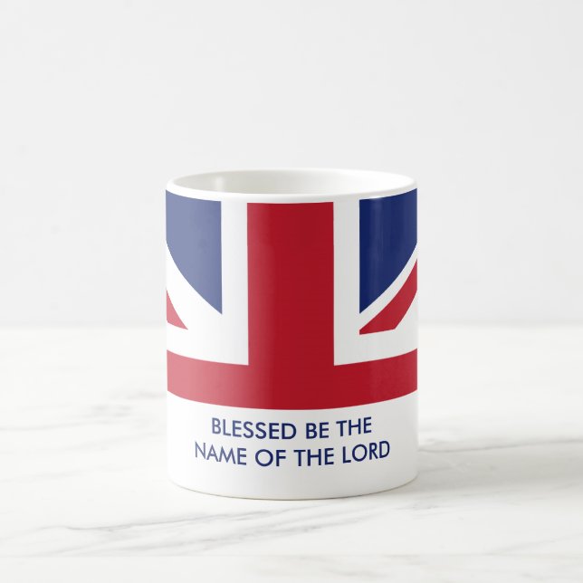 kristen | Anpassningsbar British UNION JACK Kaffemugg (Center)