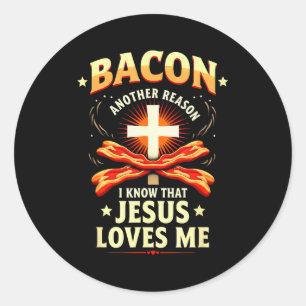 Kristen Bacon Orsak Jag vet att Jesus älskar mig Runt Klistermärke