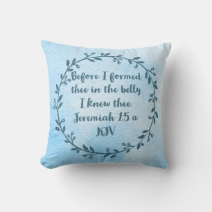 Kristen barnkammardekor - Jeremia 1:5 a Kudde