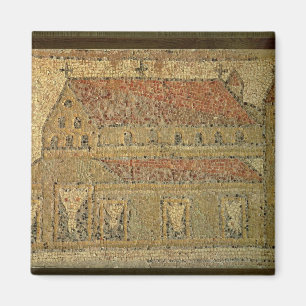 Kristen basilica, mosaiktrottoar, romersk period, magnet