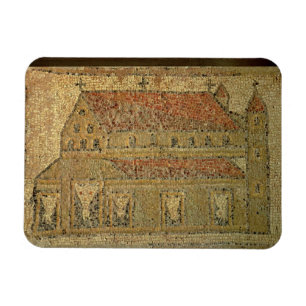 Kristen basilica, mosaiktrottoar, romersk period, magnet