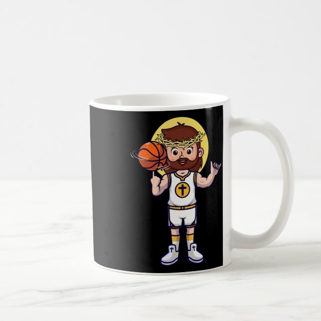 Kristen basket Jesus Kristus basket religiös Kaffemugg (Höger)