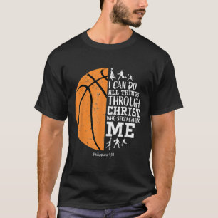 Kristen basketboll S män pojkar barn religiös Gif T Shirt