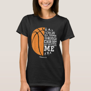 Kristen basketboll S män pojkar barn religiös Gif T Shirt