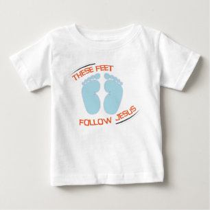 Kristen bebist-skjorta: Följ Jesus Tee Shirt