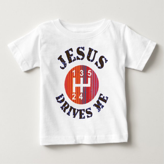 Kristen bebist-skjorta - Jesus kör mig Tee (Framsida)