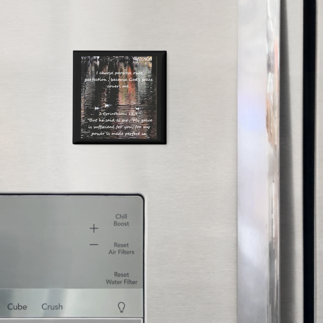 Kristen bekräftelse Citat & Motsvarande Bibel  Magnet (In Situ (Fridge))
