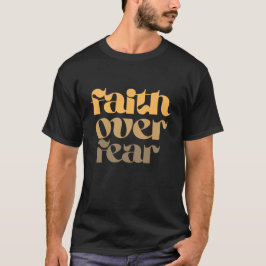 Kristen bibelvers Citat Tro Över Rädsla T Shirt