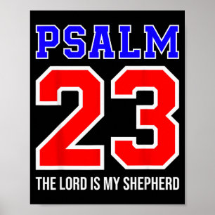 Kristen bibelvers Psaltaren 23 Herren är min herde Poster