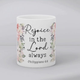 Kristen bibelvers Psaltaren Blommig kaffemugg