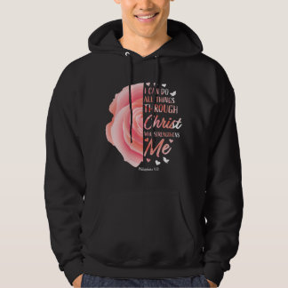 Kristen bibelvers religiösa kvinnor hoodie