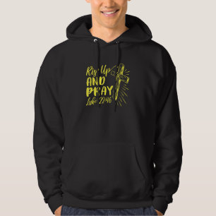Kristen bibelvers Stå upp och be Lukasevangeliet 2 Hoodie