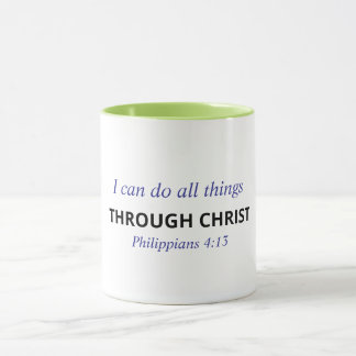 Kristen Bibelversmugg - Filipperbrevet 4:13 Mugg