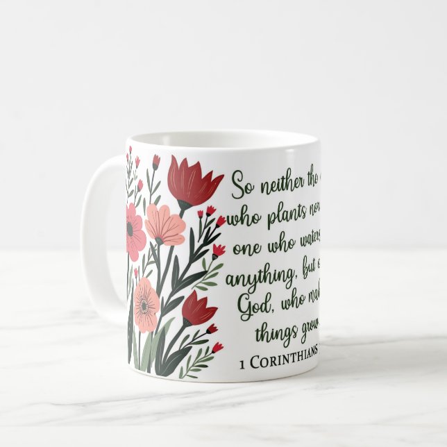 Kristen blomkruk kaffemugg (Framsida vänster)