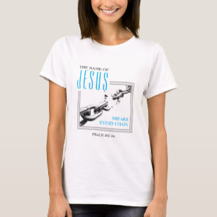 kristen Bryt varje kedja NAMN I JESUS T Shirt