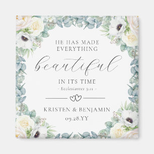 Kristen Christian Wedding Favors Bible Verse Magnet
