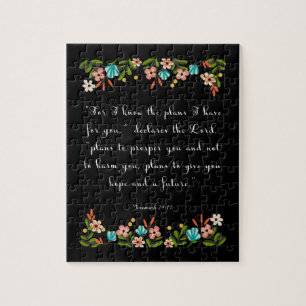 Kristen citationsteckenkonst - Jeremiah 29:11 Pussel