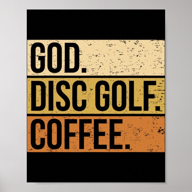 Kristen Discgolfspelare som säger I Gud. Discgolf Poster (Framsidan)