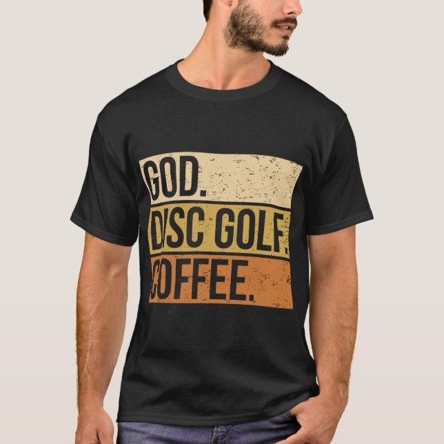 Kristen Discgolfspelare som säger I Gud. Discgolf T Shirt (Framsida)