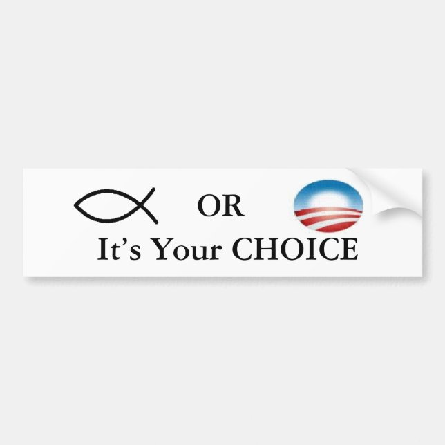 Kristen eller Obama Bildekal (Framsidan)