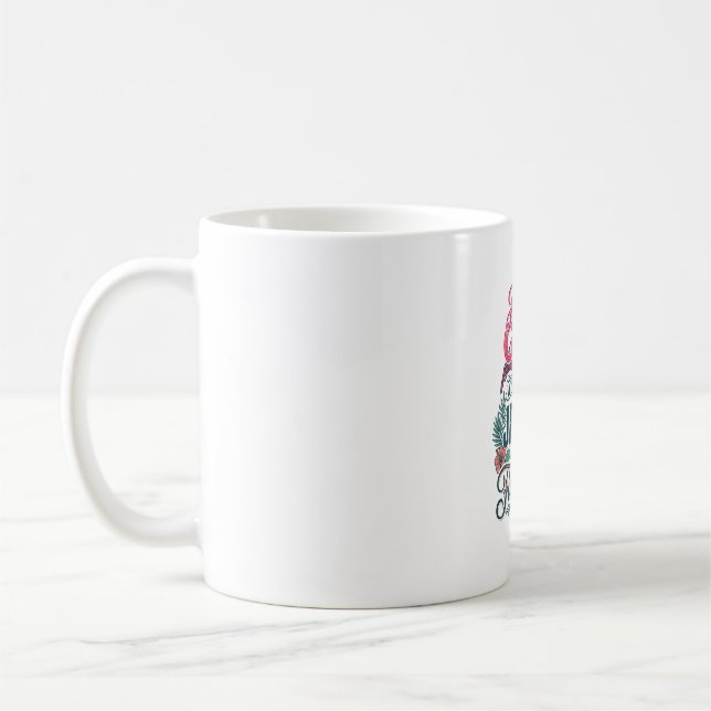 Kristen Flamingo Flicka Vintage Kaffemugg (Vänster)