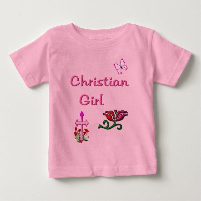 Kristen flicka  t shirt (Framsida)