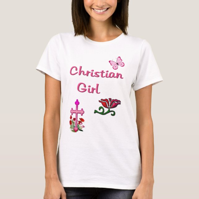 Kristen flicka  t shirt (Framsida)