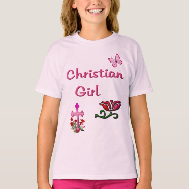 Kristen flicka  t shirt (Framsida)