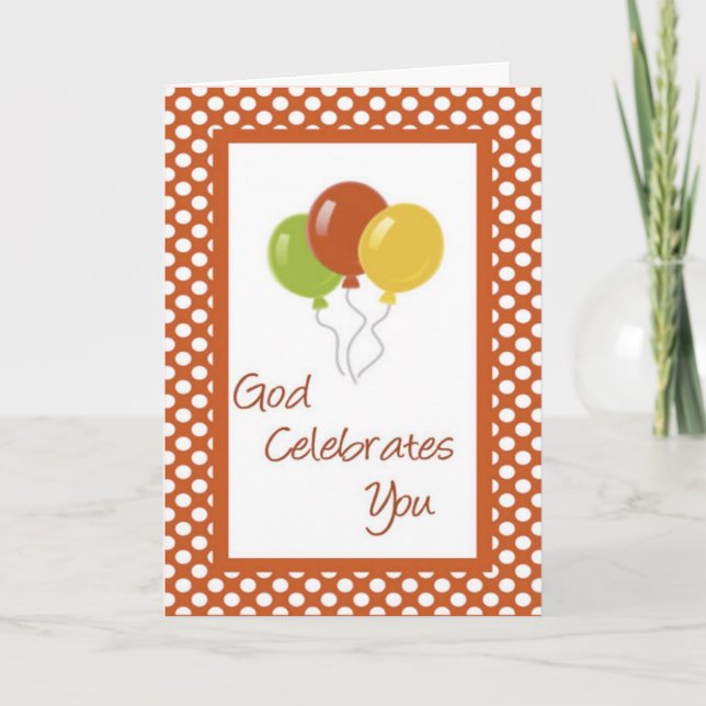 Kristen födelsedaghälsning kort (Framsida)